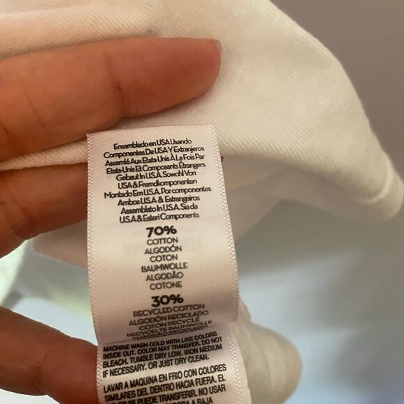 Mother White Sleeveless Strong Silent Type Tank Top Cropped Heart Design Large - Picture 12 of 12